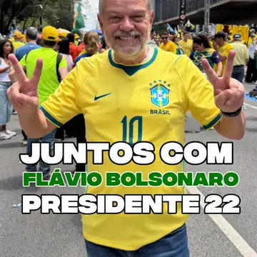 Publicação de Tite Campanella sobre Flávio Bolsonaro em 18/10/2026