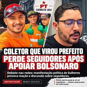 Publicação de Guilherme Gonçalves sobre Flávio Bolsonaro em 18/10/2026