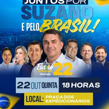 Publicação de Pedro Ishi sobre Flávio Bolsonaro em 19/10/2026