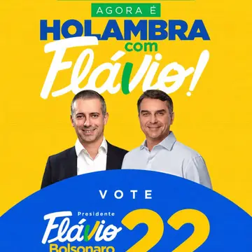Publicação de Fernando Capato sobre Flávio Bolsonaro em 19/10/2026