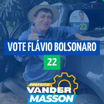 Publicação de Vander Masson sobre Flávio Bolsonaro em 19/10/2026