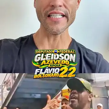 Publicação de Gleidson Azevedo sobre Flávio Bolsonaro em 19/10/2026