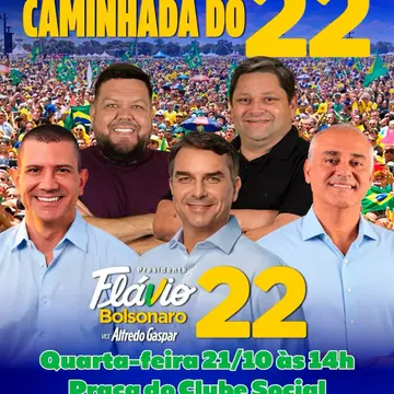 Publicação de Paulinho da Refrigeração sobre Flávio Bolsonaro em 19/10/2026
