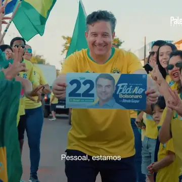 Publicação de Paleari sobre Flávio Bolsonaro em 19/10/2026