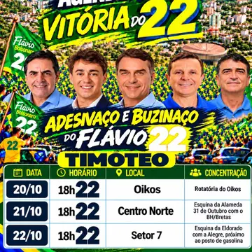 Publicação de Capitão Vitor sobre Flávio Bolsonaro em 19/10/2026
