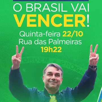 Publicação de Delegado Egidio sobre Flávio Bolsonaro em 19/10/2026