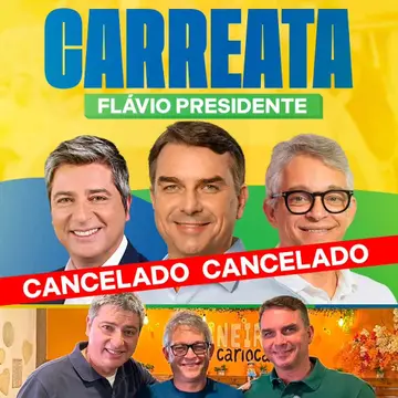 Publicação de Glauco Kaizer sobre Flávio Bolsonaro em 20/10/2026