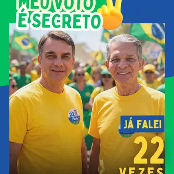 Publicação de General Silva e Luna sobre Flávio Bolsonaro em 20/10/2026