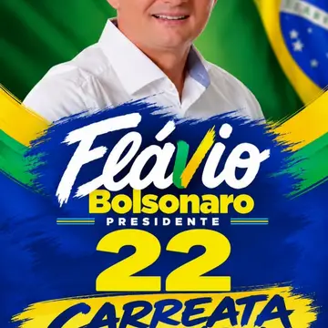 Publicação de Pedro Coelho sobre Flávio Bolsonaro em 20/10/2026