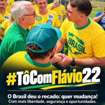 Publicação de Chico Sardelli sobre Flávio Bolsonaro em 14/10/2026