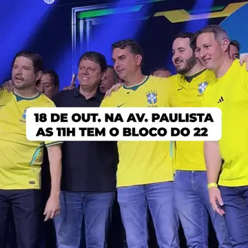 Publicação de Lucas Sanches sobre Flávio Bolsonaro em 17/10/2026