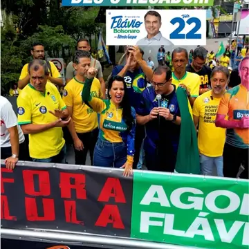Publicação de Anderson sobre Flávio Bolsonaro em 19/10/2026