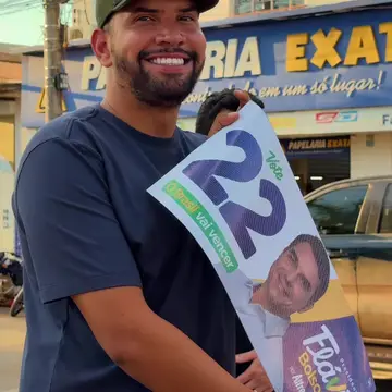 Publicação de Igor Santos sobre Flávio Bolsonaro em 19/10/2026
